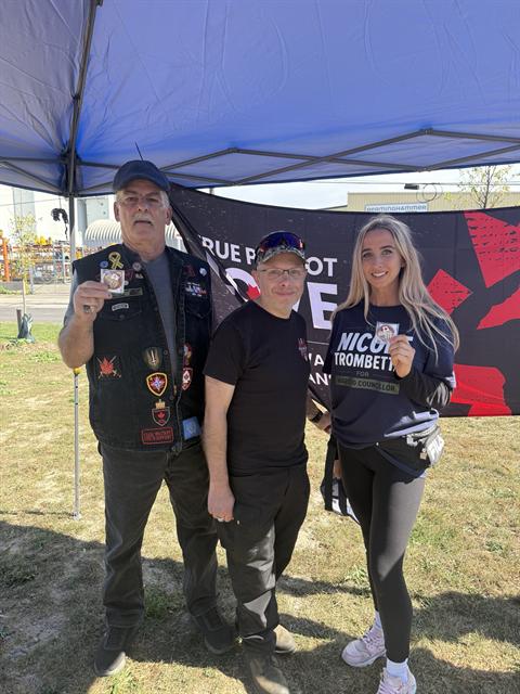 Nicole with veterans at the True Patriot Love walk
