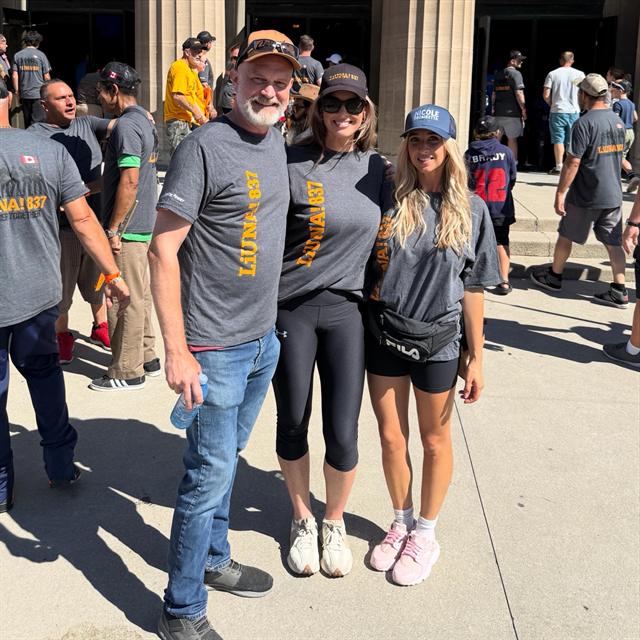 Nicole with supporters at a community walk