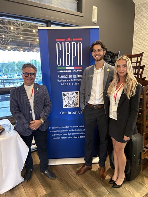 Nicole at a Canadian Italian Business and Professional Association event