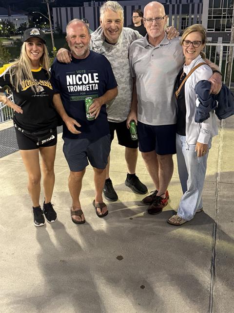 Nicole with supporters